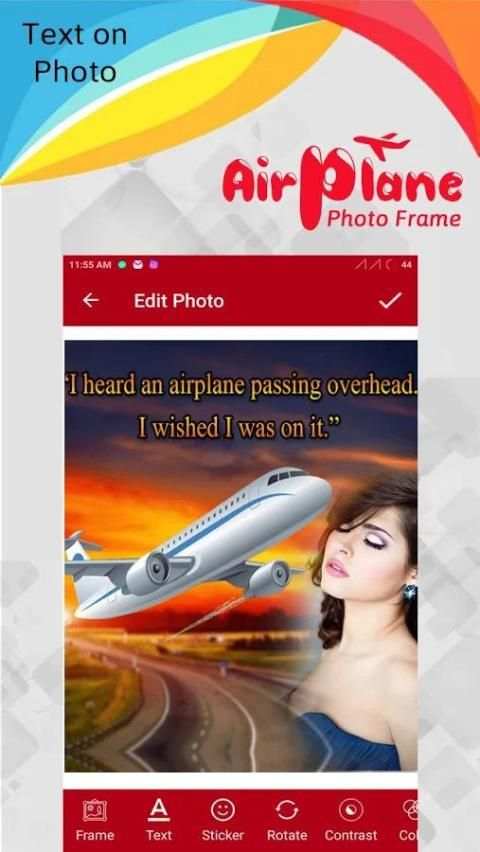 Airplane Photo Frame 4 تصوير الشاشة