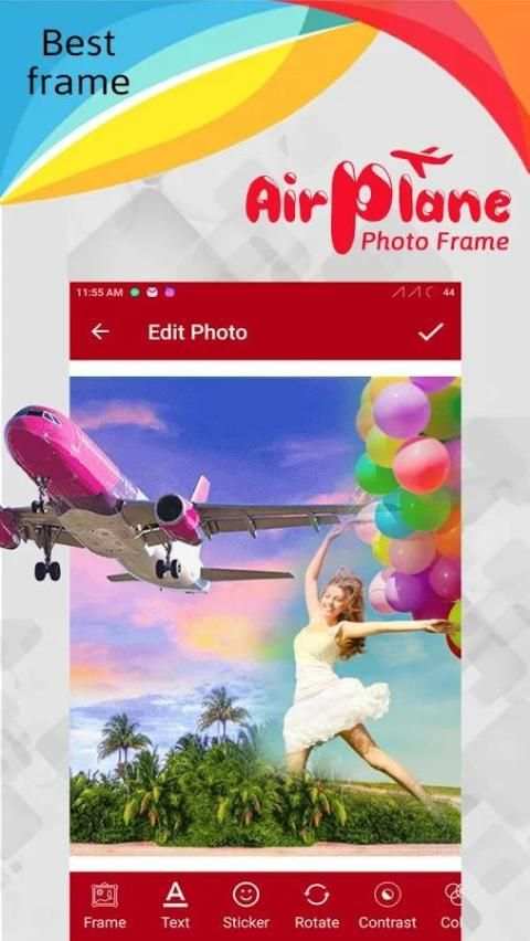 Airplane Photo Frame 6 تصوير الشاشة