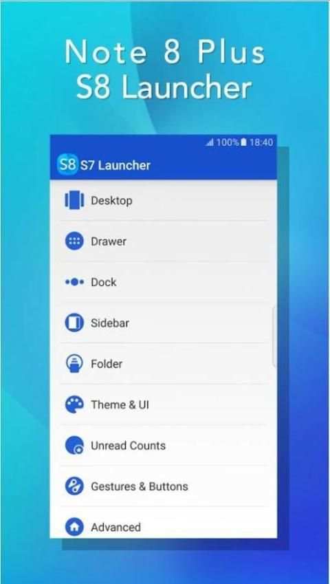 Note 8 Launcher 1 تصوير الشاشة