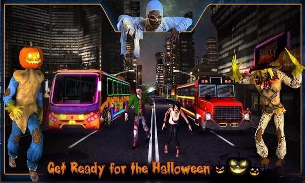 Halloween Party Bus Driver 3D screenshot 15