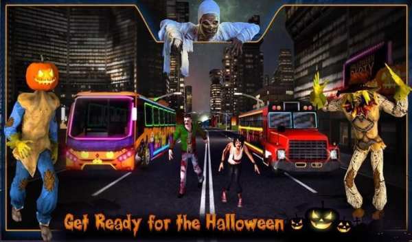Halloween Party Bus Driver 3D screenshot 5