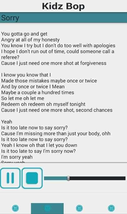 KIDZ BOP SONGS LYRICS स्क्रीनशॉट 1