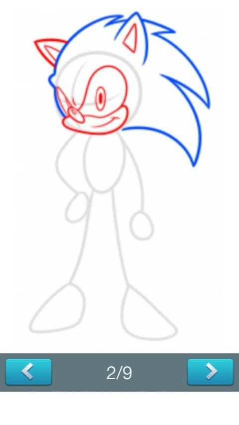 How to Draw :Sonic скриншот 2