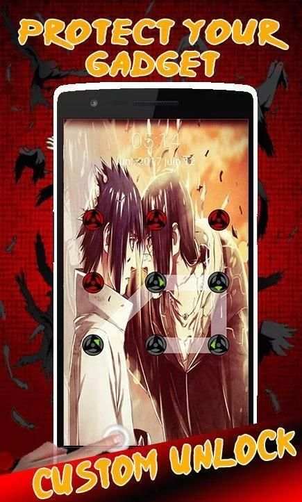 Sharingan Lock Screen Pattern screenshot 5