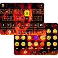 Fire Soul Emoji iKeyboard on 9Apps