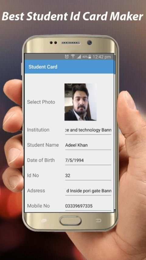 Student ID Card Maker – Student Card Creator screenshot 1