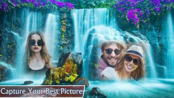 air terjun foto kolase campuran foto screenshot 1