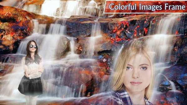 air terjun foto kolase campuran foto screenshot 4