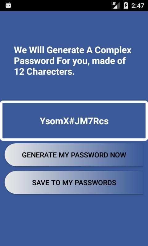 Password Generator скриншот 2