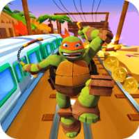 The Ninja Subway Turtles logo