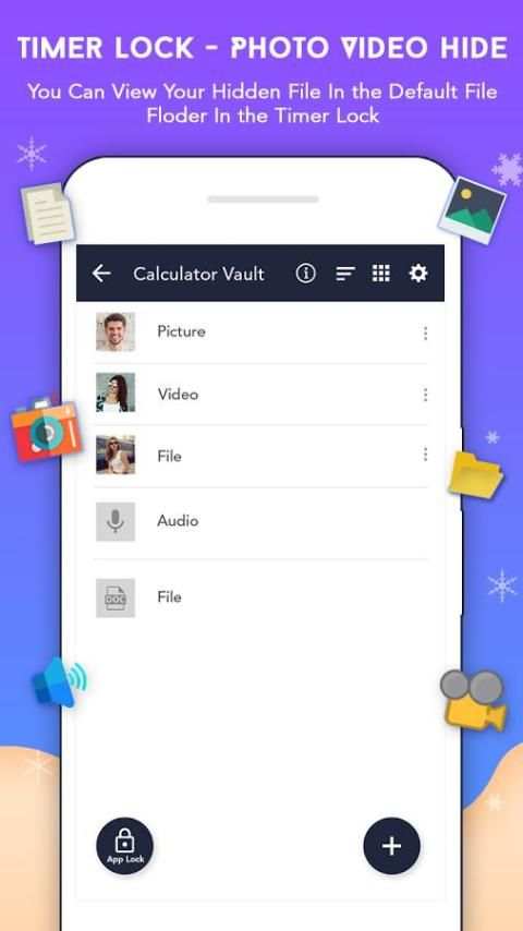 Timer Lock - Photo Video Hide Locker 3 تصوير الشاشة