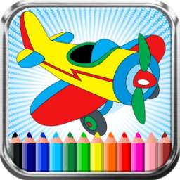 Drawing Plane Coloring Helicopter: Game for Kids