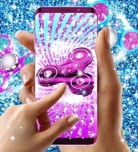 Glitter fidget spinner wallpapers screenshot 1