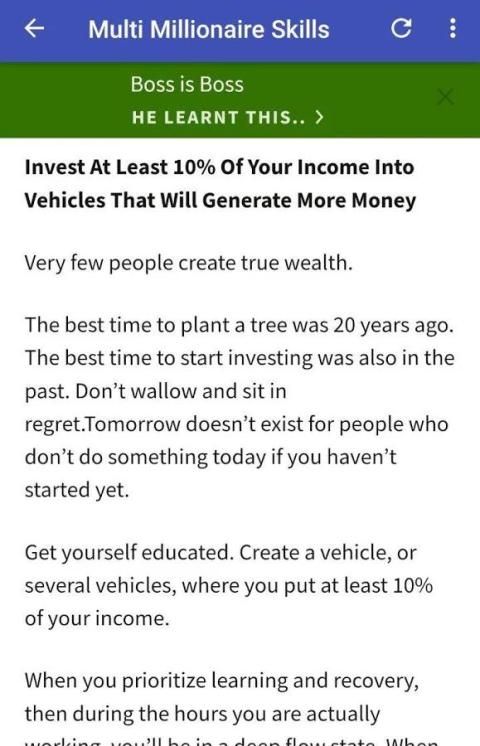 Multi Millionaire Skills screenshot 2