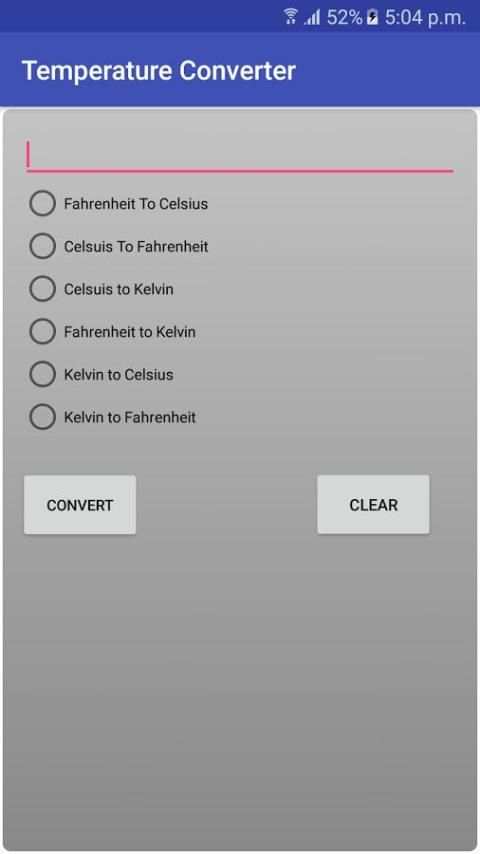 Temperature Converter स्क्रीनशॉट 2