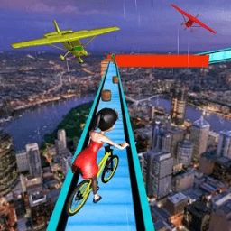 Rooftop Impossible BMX Bicycle Stunts Racer 2 2017 icon