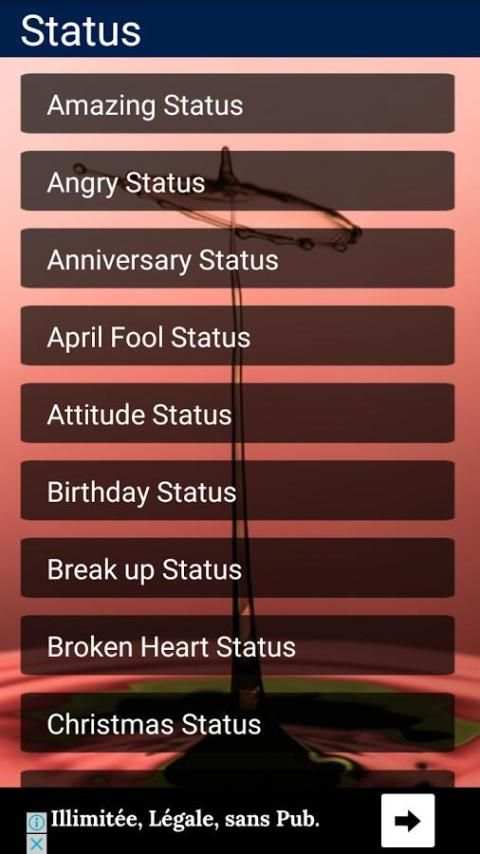 Latest Whatsap Status 2018; Siste Whatsapp Status screenshot 2