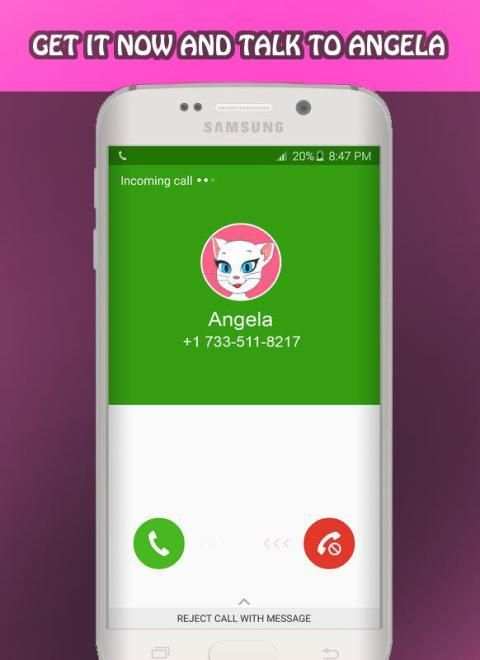 Call From My Talking Angela - Angela and tom screenshot 1