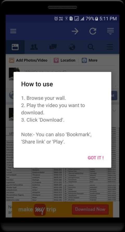 Video Downloader for facebook स्क्रीनशॉट 6