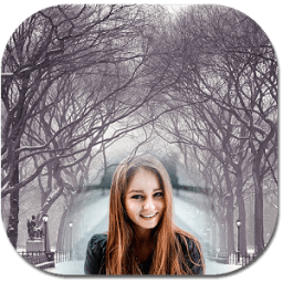Snow fall photo frames 2017 иконка