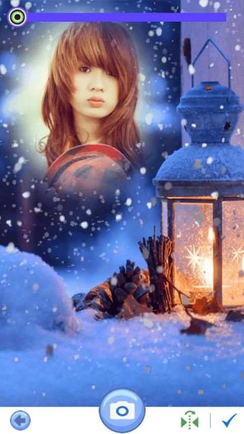 Snow fall photo frames 2017 5 تصوير الشاشة