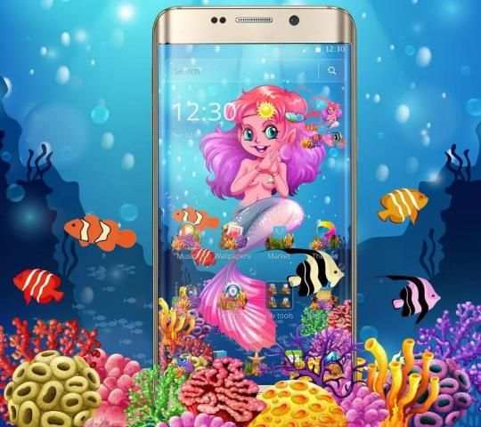 Cute Mermaid Ocean Princess Theme screenshot 8