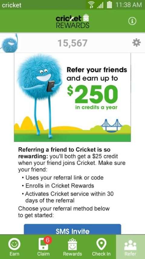 Cricket Rewards स्क्रीनशॉट 1