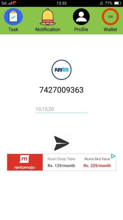 Earn paytm wallet स्क्रीनशॉट 2