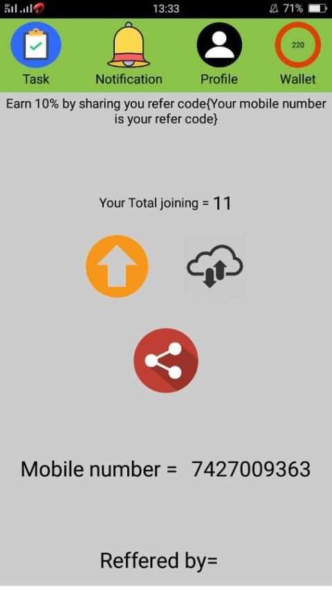 Earn paytm wallet 1 تصوير الشاشة