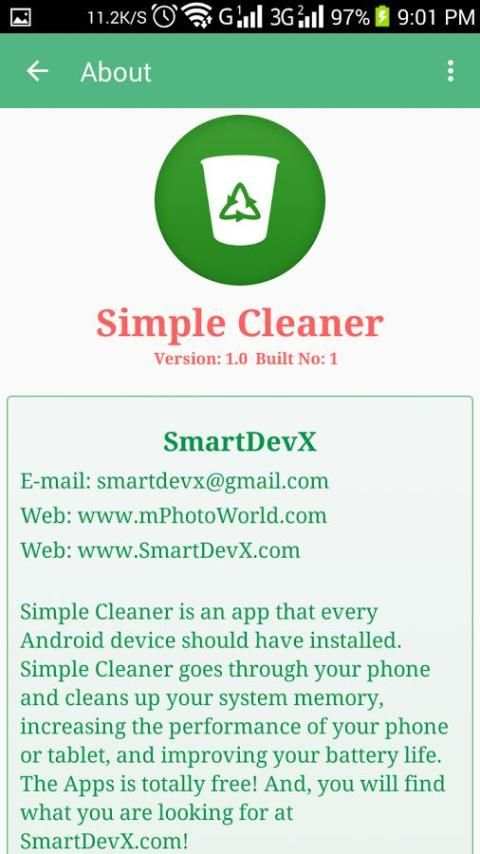 Free Simple Cleaner 5 تصوير الشاشة