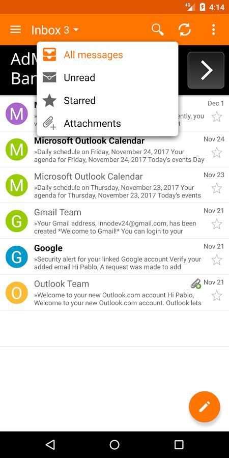 Email for Hotmail скриншот 3