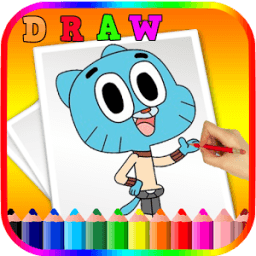 How to Draw Gumball Anime characters иконка