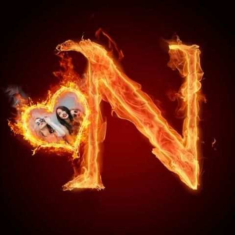 3D Fire Text Photo Frames скриншот 1
