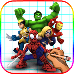 Learn How to Draw SuperHeros - Easy Steps (FREE) icon