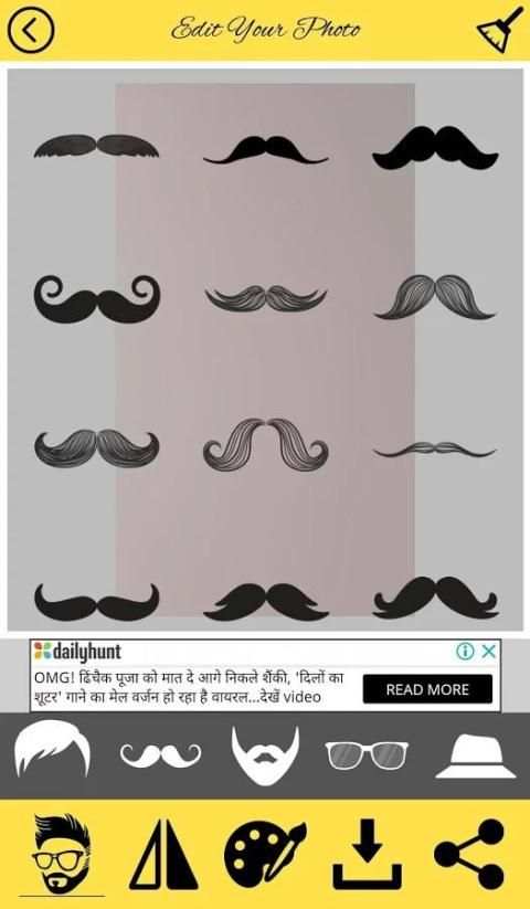 Man HairStyle Editor : Mustache & Boy Photo Editor скриншот 2