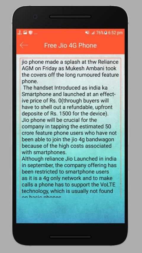 Free Jio Phone Registration स्क्रीनशॉट 1