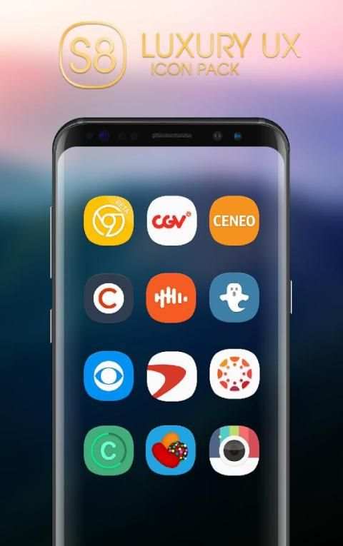 Luxury S8 Icon Pack screenshot 5