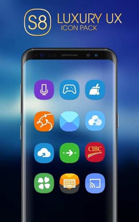 Luxury S8 Icon Pack screenshot 4