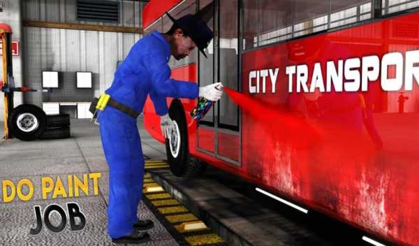 Real Bus Mechanic Workshop 3D скриншот 1