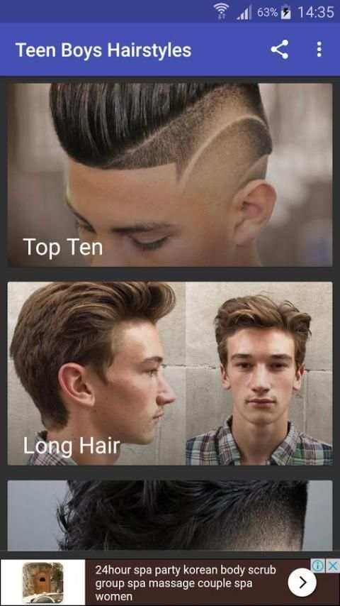 Teen Boys Hairstyles screenshot 5