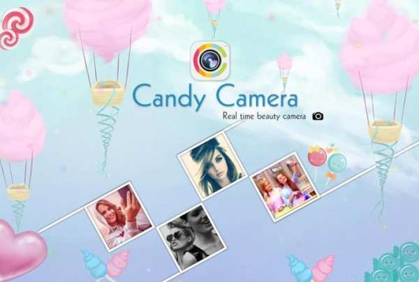 Candy Selfie Camera screenshot 1