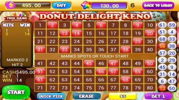Free Keno Games - Candy Bonus 1 تصوير الشاشة