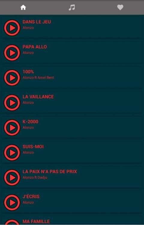Musique de Alonzo Paroles Nouveau screenshot 3