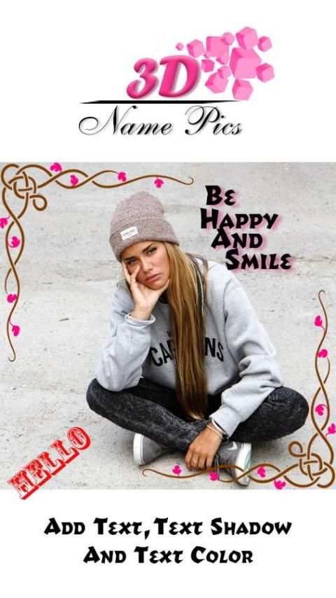 3D Name On Pics screenshot 2