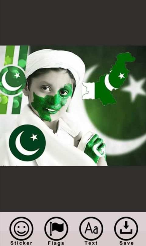 14August-Pak Flag On Photo скриншот 4