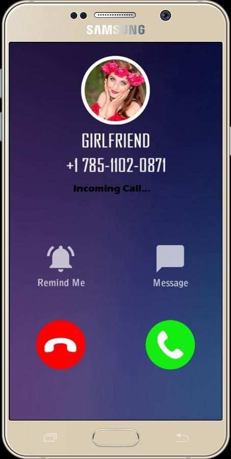 Phoney girlfriend call with girls voice screenshot 2
