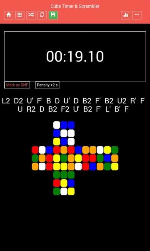 Cube Timer & Scrambler LITE 3 تصوير الشاشة