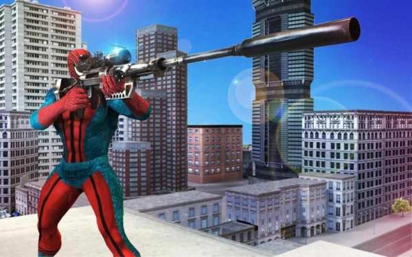 Spider vs Monster Hero Sniper Shooting screenshot 2
