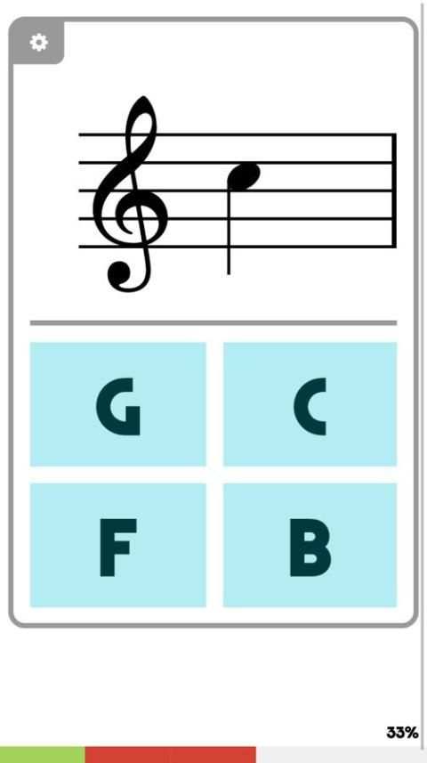 Music Note Flash Card Quiz screenshot 2