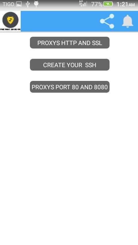 proxy, ssh and vpn screenshot 1